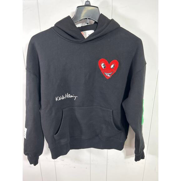 Jungles Jungles x Keith Haring Chenille Hoody in Black Size S. Authentic - Picture 8 of 12